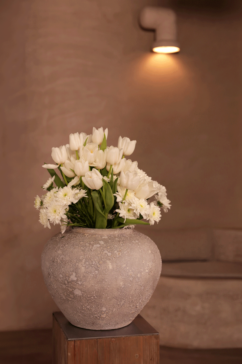 Bouquet de tulipe blanche Virginie Voncken