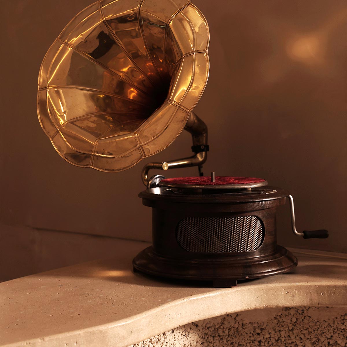 Le gramophone, inspiration Belle Epoque de la collection Le Temps retrouvé